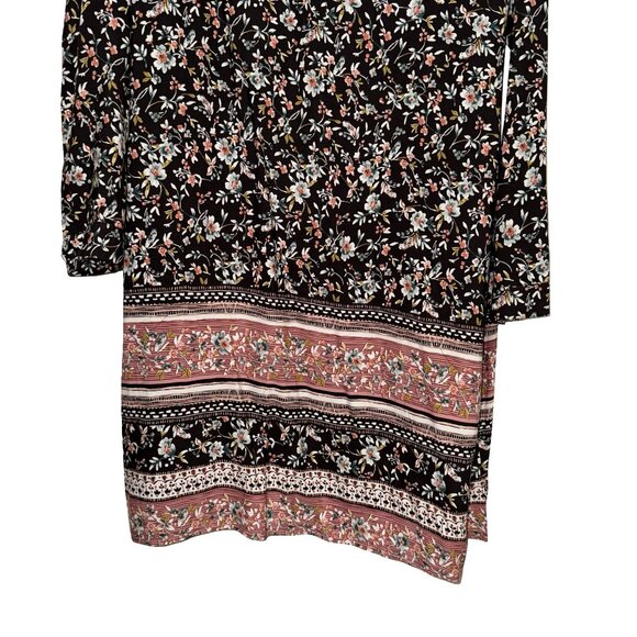 J.Jill Women's Midnite Floral Long Sleeve Cottage Core/Boho Dress Sz L NWT - Picture 5 of 13